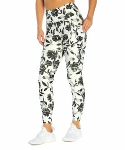 Marika | White & Black Floral Pocket Karis 25" Leggings - Women -Outlet Marika Store zu105506676 alt 3 tm1652382702
