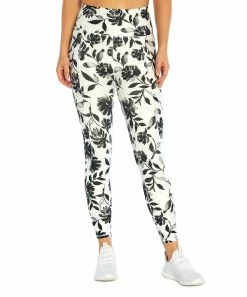 Marika | White & Black Floral Pocket Karis 25" Leggings - Women -Outlet Marika Store zu105506676 alt 4 tm1652382702