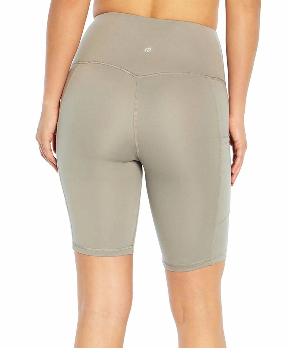 Marika | Wild Dove Beige Brenda High-Waist 9'' Bike Shorts - Women 5 Marika | Wild Dove Beige Brenda High-Waist 9'' Bike Shorts - Women - Image 3