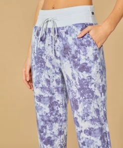Marika | Lavender Abstract Pocket Resort Pocket 27'' Joggers - Women