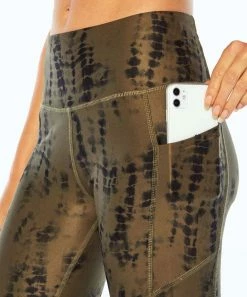 Marika | Grape Leaf Distressed Snakeskin Pocket Drift 27" Leggings - Women -Outlet Marika Store zu105879133 alt 3 tm1657556662