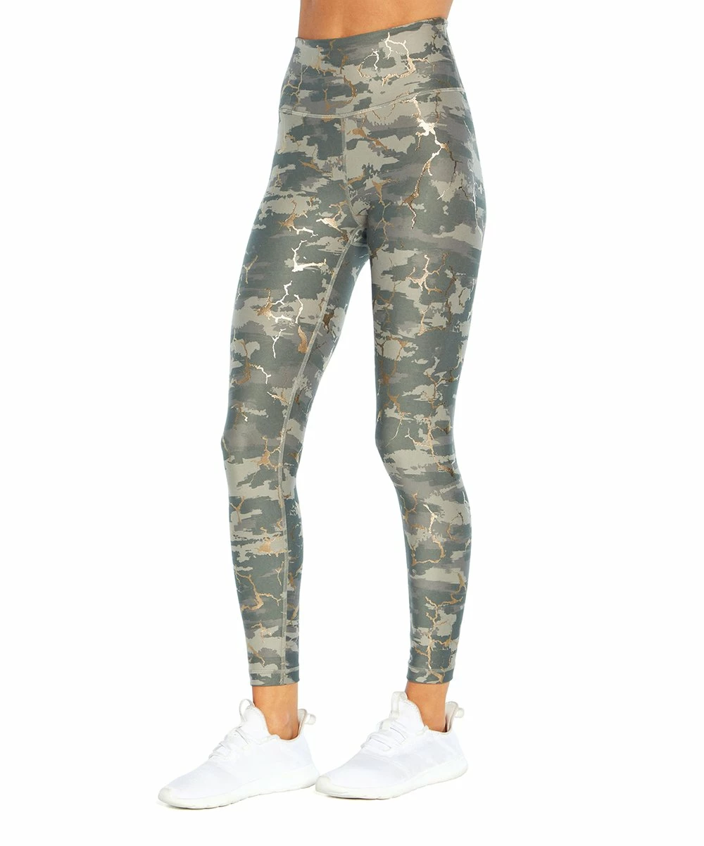 Marika | Wild Dove Crackle Foil Zen Ankle 25" Leggings - Women 5 Marika | Wild Dove Crackle Foil Zen Ankle 25" Leggings - Women - Image 3