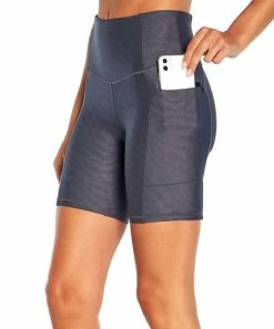 Marika | Ombré Blue Distress Zebra Embossed Hazel Bermuda 7" Shorts - Women -Outlet Marika Store zu106339931 main tm1657556662