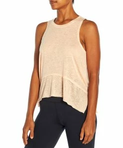 Marika | Peach Parfait Nora Flounced-Hem Hi-Low Tank - Women