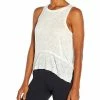 Marika | White Nora Flounced-Hem Hi-Low Tank - Women