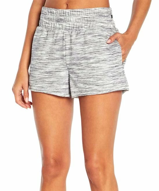 Marika | Heather Gray Distressed Mila Pocket 3'' Shorts - Women 3 Marika | Heather Gray Distressed Mila Pocket 3'' Shorts - Women