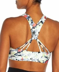 Marika | White & Blue Abstract Floral Multi-Strap Avianna Sports Bra -Outlet Marika Store zu107255812 alt 2 tm1657556435