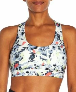 Marika | White & Blue Abstract Floral Multi-Strap Avianna Sports Bra -Outlet Marika Store zu107255812 alt 4 tm1657556435