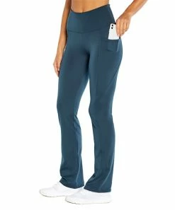 Marika | Midnight Navy Zen Pocket High-Waist Bootcut Yoga Pants - Women