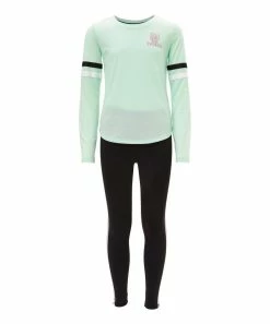 Marika | Honeydew 'Girls Run The World' Tee & Black Leggings - Girls