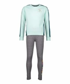 Marika | Honeydew 'Believe In Yourself' Sweatshirt & Gray 'Believe' Leggings - Girls