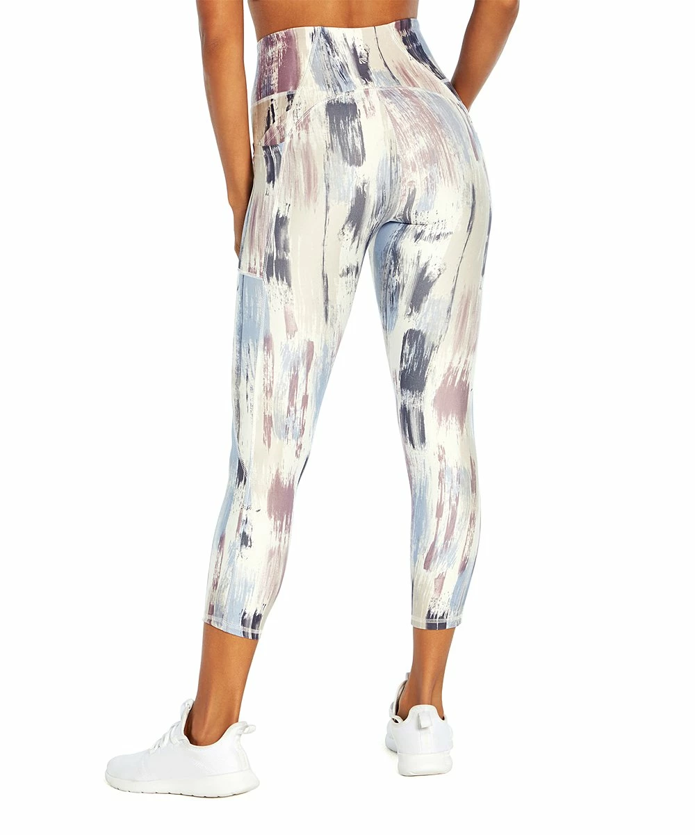 Marika | White Distressed Wash Abigail Pocket 22'' Capri Leggings - Women 7 Marika | White Distressed Wash Abigail Pocket 22'' Capri Leggings - Women - Image 5