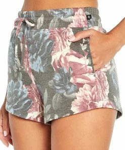 Marika | Ombré Blue Country Floral Easy Pocket Drawstring-Waist Shorts - Women