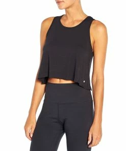 Marika | Black Essential Hi-Low Crop Tank - Women -Outlet Marika Store zu107921144 alt 2 tm1659701271