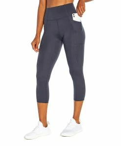 Marika | Ombré Blue Abigail Pocket 22'' Capri Leggings - Women