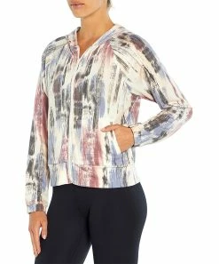 Marika | White Distressed Agnes Zip-Up Jacket - Women