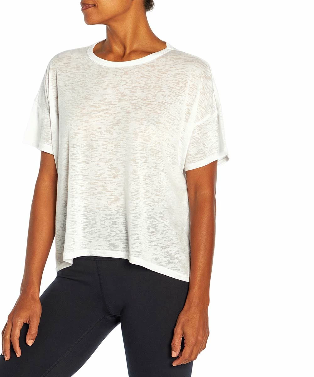 Marika | White Maci Crop Tee - Women 3 Marika | White Maci Crop Tee - Women