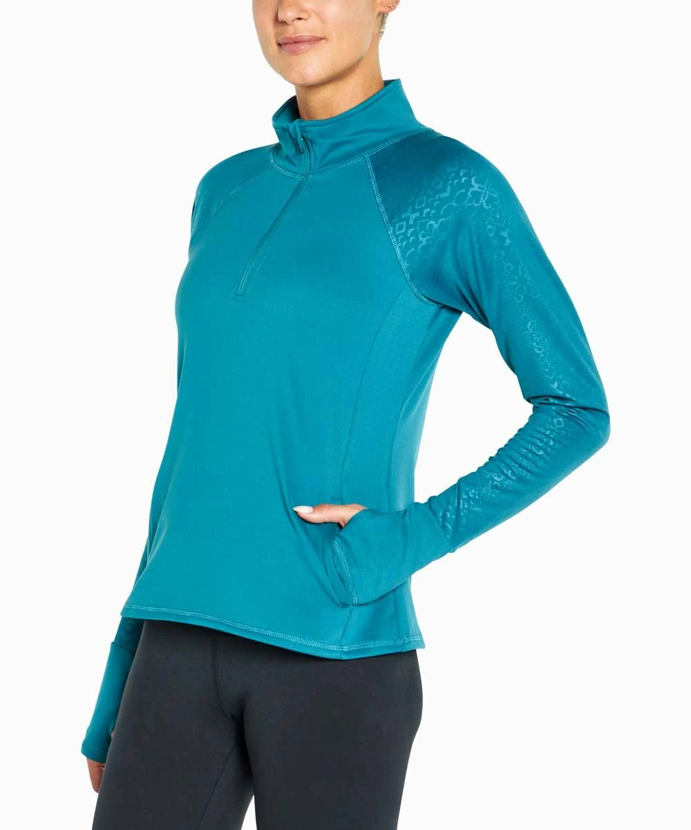 Marika | Dragonfly Blue Gaia Thumbhole Raglan Pullover - Women 3 Marika | Dragonfly Blue Gaia Thumbhole Raglan Pullover - Women