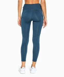 Marika | Midnight Navy Sasha Tek Pocket Fleece High-Waist 27'' Leggings - Women -Outlet Marika Store zu109195803 alt 3 tm1665689044
