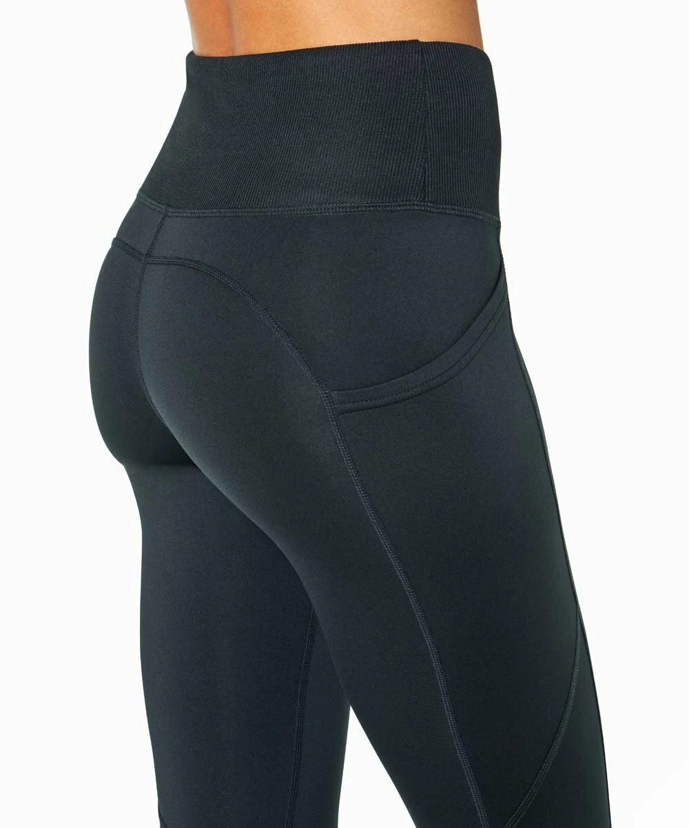 Marika | Black Sasha Tek Pocket Fleece High-Waist 27'' Leggings - Women 4 Marika | Black Sasha Tek Pocket Fleece High-Waist 27'' Leggings - Women - Image 2