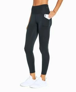 Marika | Black Sasha Tek Pocket Fleece High-Waist 27'' Leggings - Women
