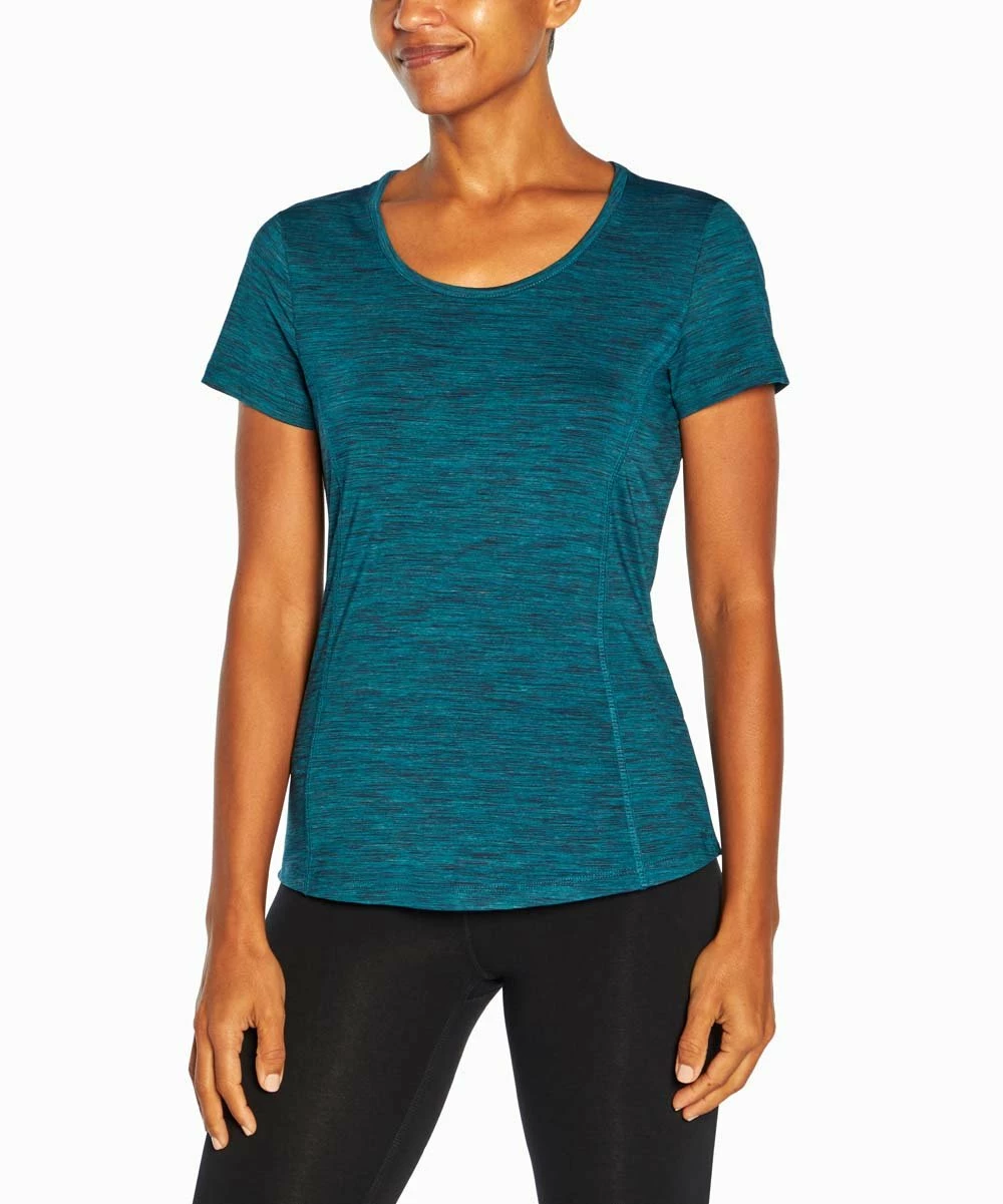 Marika | Dragonfly Blue Space-Dye Jordan Active Tee - Women 4 Marika | Dragonfly Blue Space-Dye Jordan Active Tee - Women - Image 2