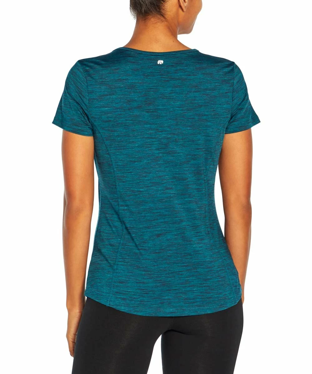 Marika | Dragonfly Blue Space-Dye Jordan Active Tee - Women 5 Marika | Dragonfly Blue Space-Dye Jordan Active Tee - Women - Image 3