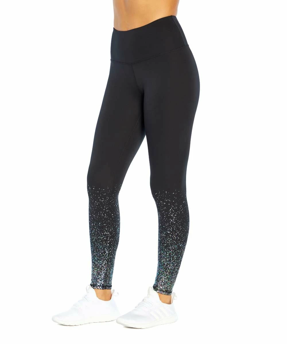 Marika | 27'' Black Ombré Shimmer Pocket Leggings - Women 3 Marika | 27'' Black Ombré Shimmer Pocket Leggings - Women