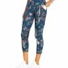 Marika | Midnight Navy Floral Jenna Pocket 22'' Capri Leggings - Women