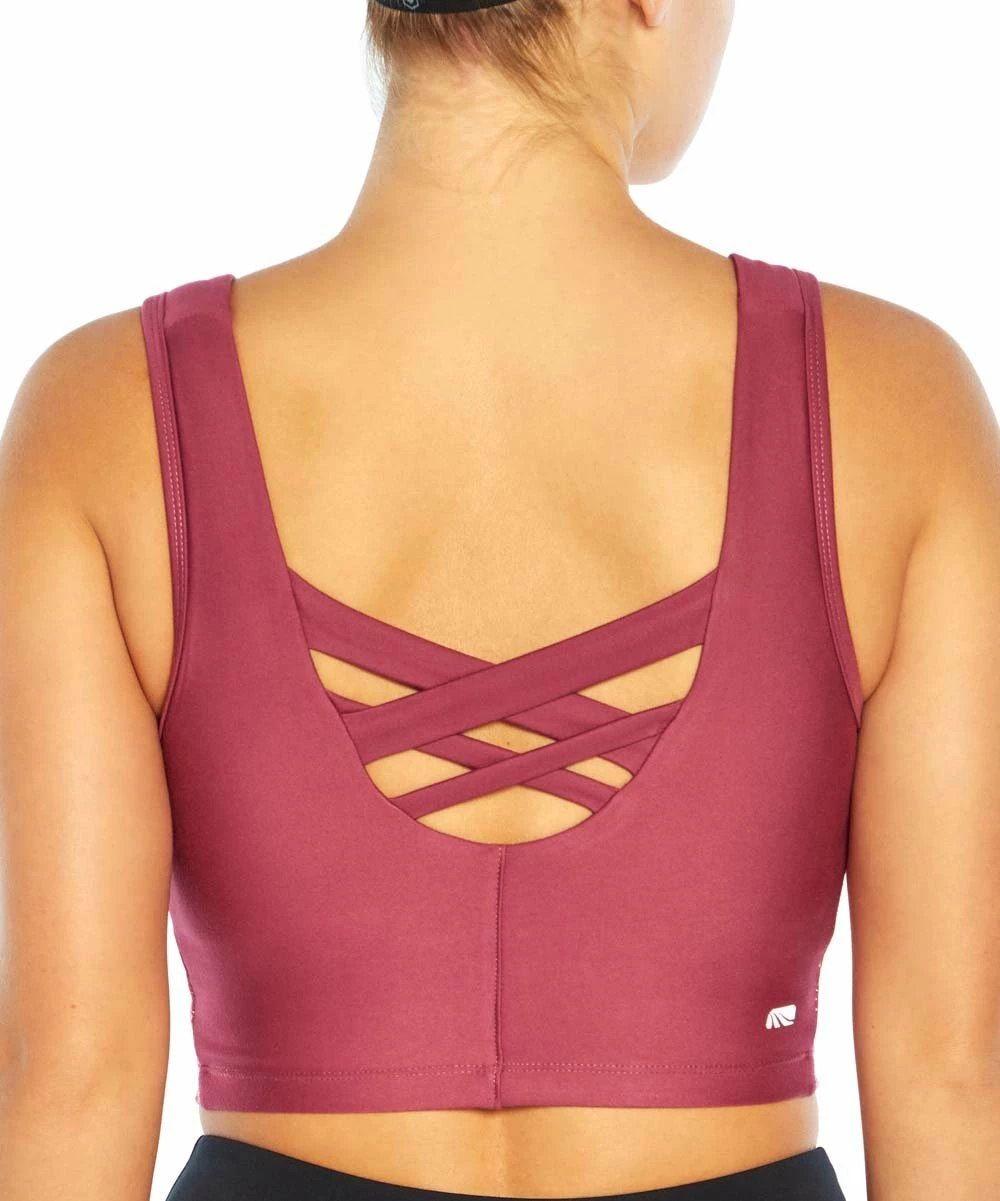 Marika | Violet Quartz & Rose Gold Shimmer Carter Longline Sports Bra 4 Marika | Violet Quartz & Rose Gold Shimmer Carter Longline Sports Bra - Image 2
