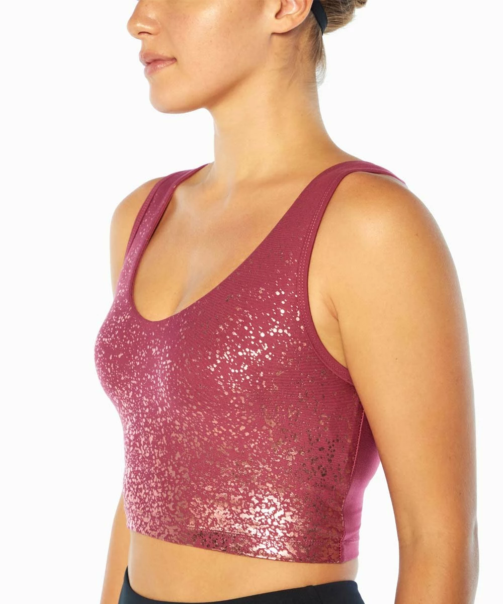 Marika | Violet Quartz & Rose Gold Shimmer Carter Longline Sports Bra 3 Marika | Violet Quartz & Rose Gold Shimmer Carter Longline Sports Bra