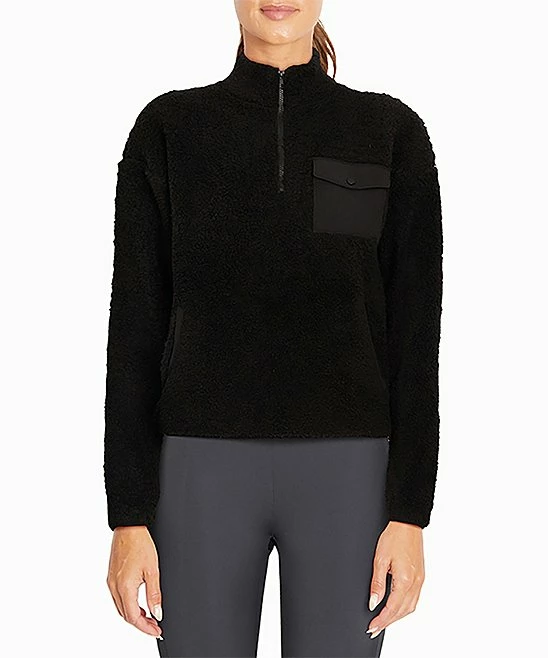 Marika | Black Arden Quarter-Zip Pullover - Women 3 Marika | Black Arden Quarter-Zip Pullover - Women