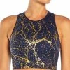 Marika | Dark Blue & Goldtone Marble Foil Ari Sports Bra -Outlet Marika Store zu109733333 main tm1666114371