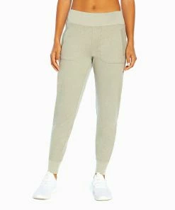 Marika | Heather Neutral Gray 27'' Pocket Coastal Joggers - Women