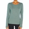 Marika | Heather Midnight Teal Baseline Long-Sleeve Tee - Women -Outlet Marika Store zu110018025 main tm1666961731