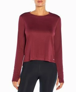 Marika | Windsor Wine Thumbhole Anya Long-Sleeve Top - Women
