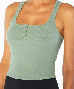Marika | Chinois Green Button-Front Milly Crop Tank - Women -Outlet Marika Store zu110025635 alt 2 tm1666961609