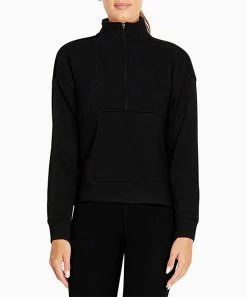 Marika | Black Liz Quarter-Zip Pullover - Women