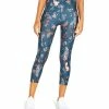Marika | Midnight Navy Playful Floral Jenna Capri Leggings - Plus