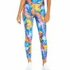 Marika | Blue & Yellow Summer Watercolor Abstract Leggings - Women -Outlet Marika Store zu110291346 main tm1667564212