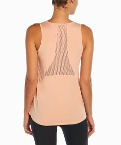 Marika | Dusty Pink Mesh-Back Eve Tank - Women