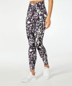 Marika | Black & Festival Fuchsia Abstract Leopard Berlin Leggings - Women