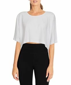 Marika | White Boxy Keiley Crop Tee - Women