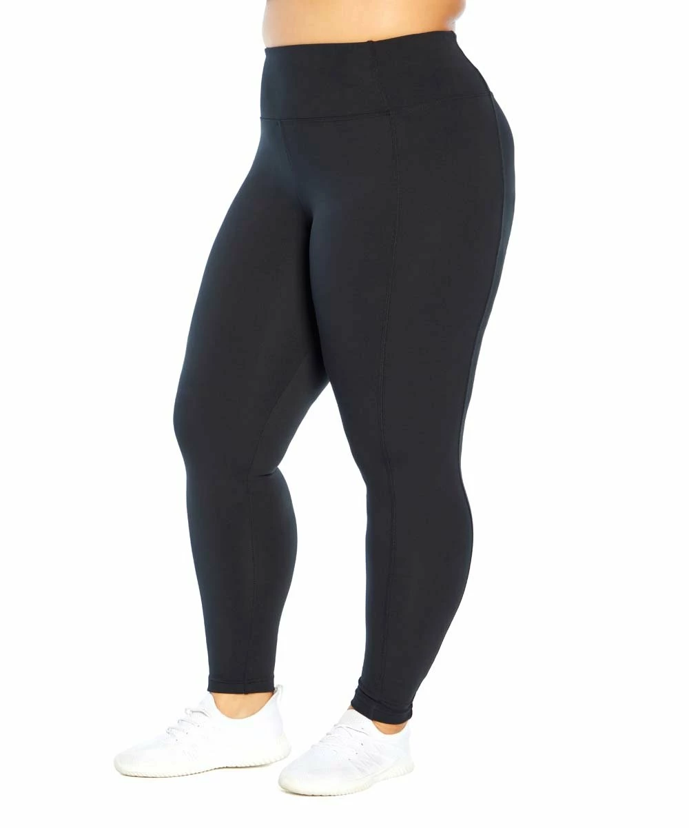 Marika | Black 27'' High-Rise Tummy-Control Leggings - Plus 5 Marika | Black 27'' High-Rise Tummy-Control Leggings - Plus - Image 3