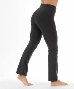 Marika | Heather Charcoal 29'' Tummy-Control High-Waist Bootcut Flared Leggings - Women