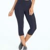 Marika | Midnight Blue 18'' Tummy-Control Brooke High-Rise Crop Leggings - Women