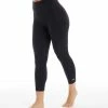 Marika | Black 22'' High-Waist Tummy Control Crop Leggings - Women