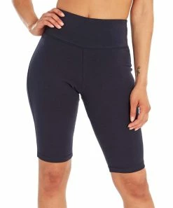 Marika | Midnight Blue 11.5'' Tummy-Control High-Waist Bike Shorts - Women