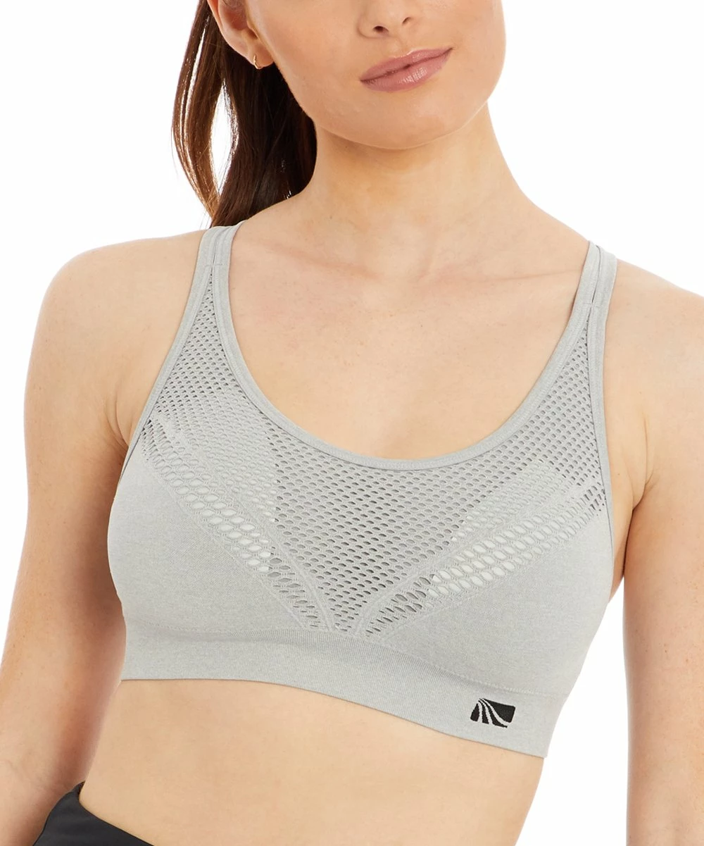 Marika | Heather Gray Skylar Racerback Sports Bra 4 Marika | Heather Gray Skylar Racerback Sports Bra - Image 2