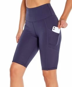 Marika | 11.5'' Midnight Blue Tummy-Control Pocket High-Waist Bike Shorts - Women -Outlet Marika Store zu70622166 alt 4 tm1628253946